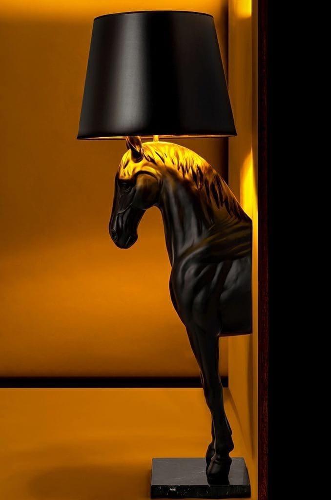 Black Beauty Horse Lamp