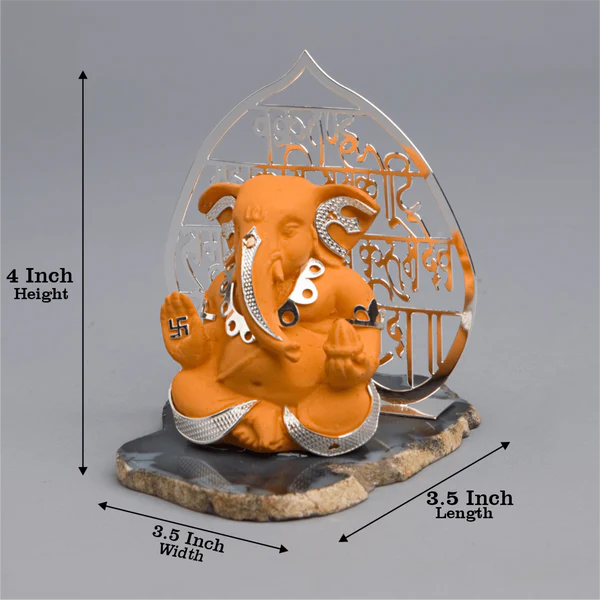 Aashirvaad Ganesha on Petrified Stone