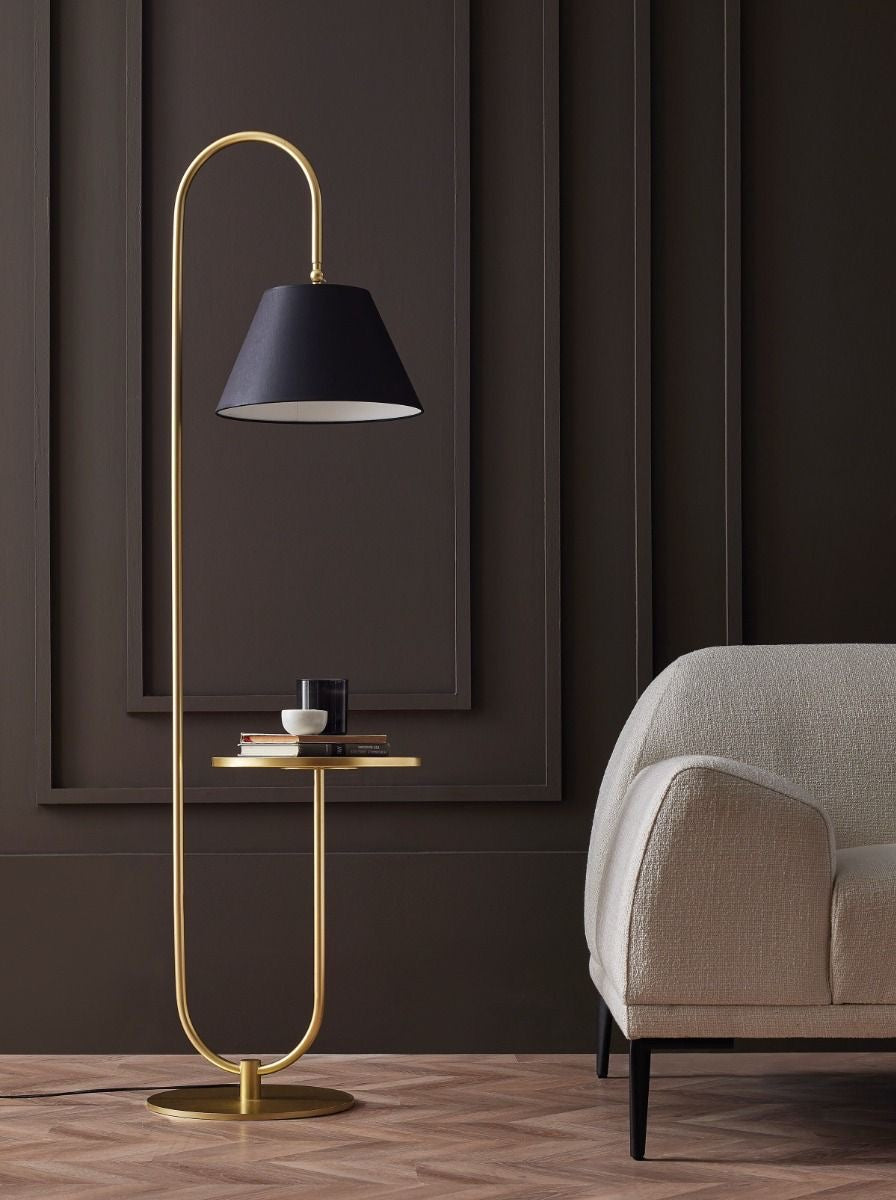 Aurelius Arch Side Table Floor Lamp