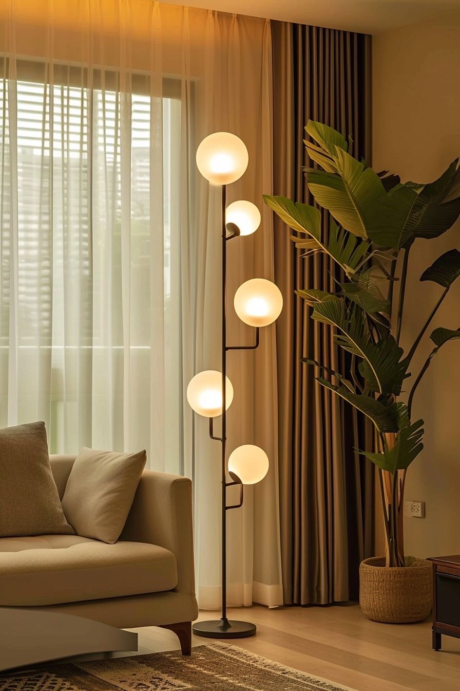 Lunara Orb Cascade Floor Lamp