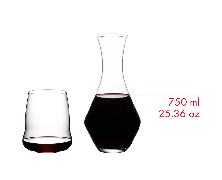 SI Riedel Stemless Wings Cabernet + Decanter
