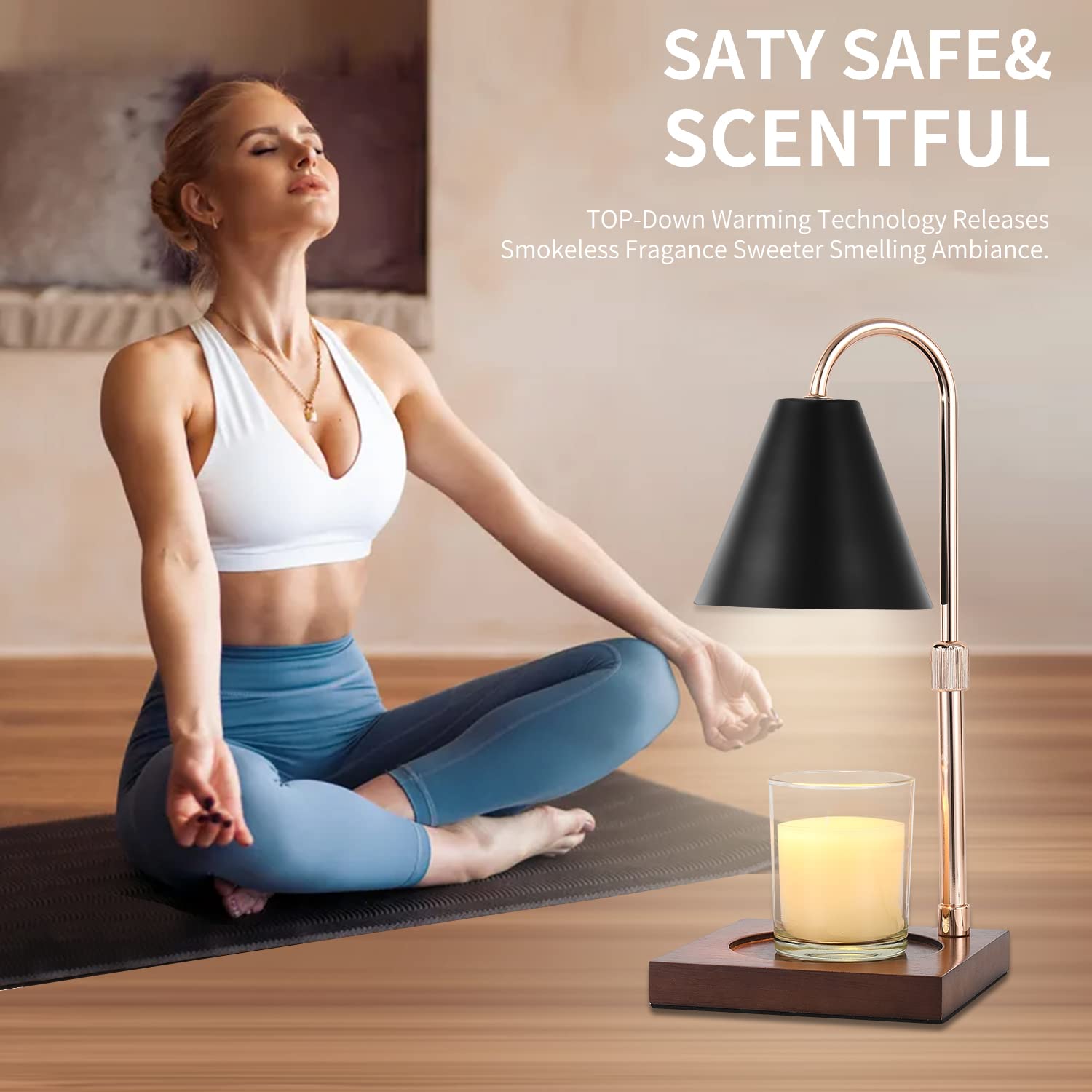 Electric Candle Warmer with an Aroma Candle