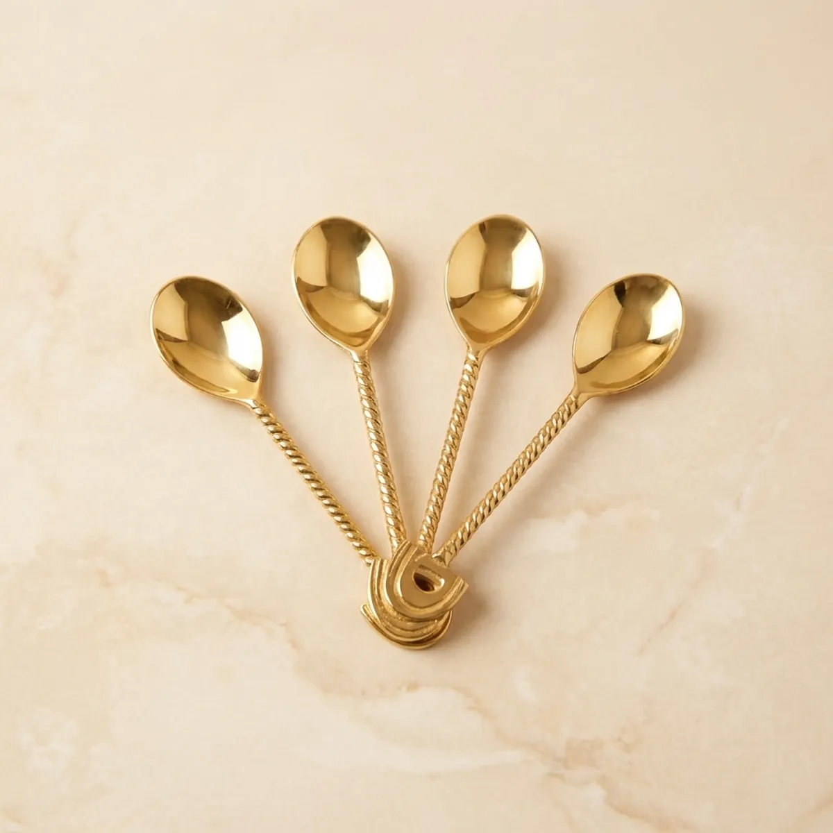 Brass Spoon Set ( Set of 4)