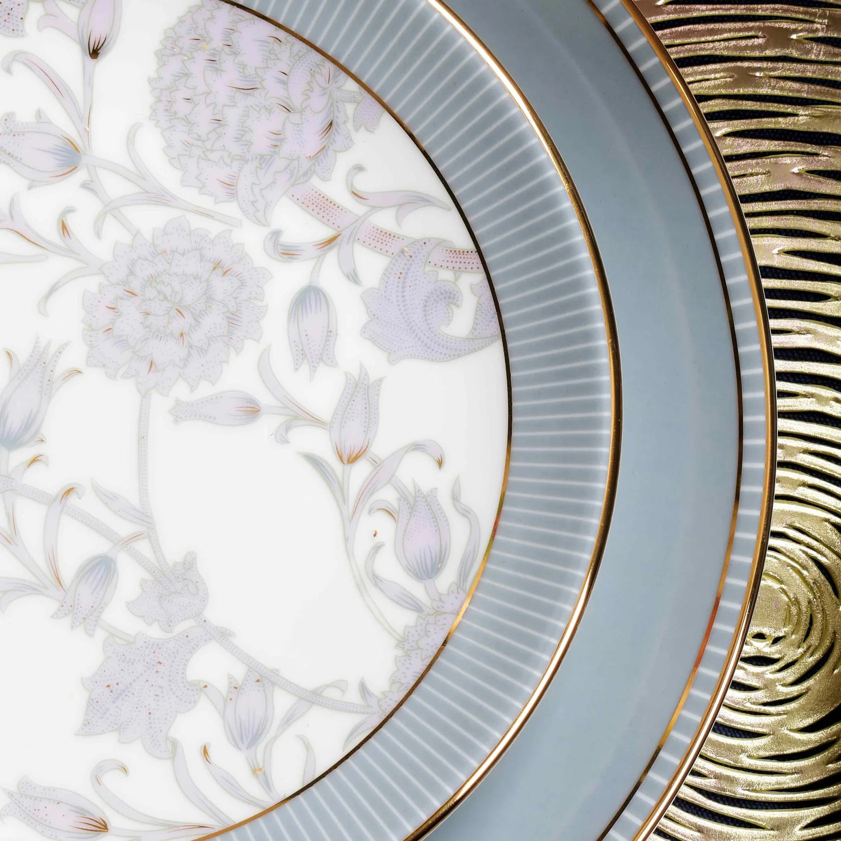 21 pc Dinner set | Grey | Grey Iris