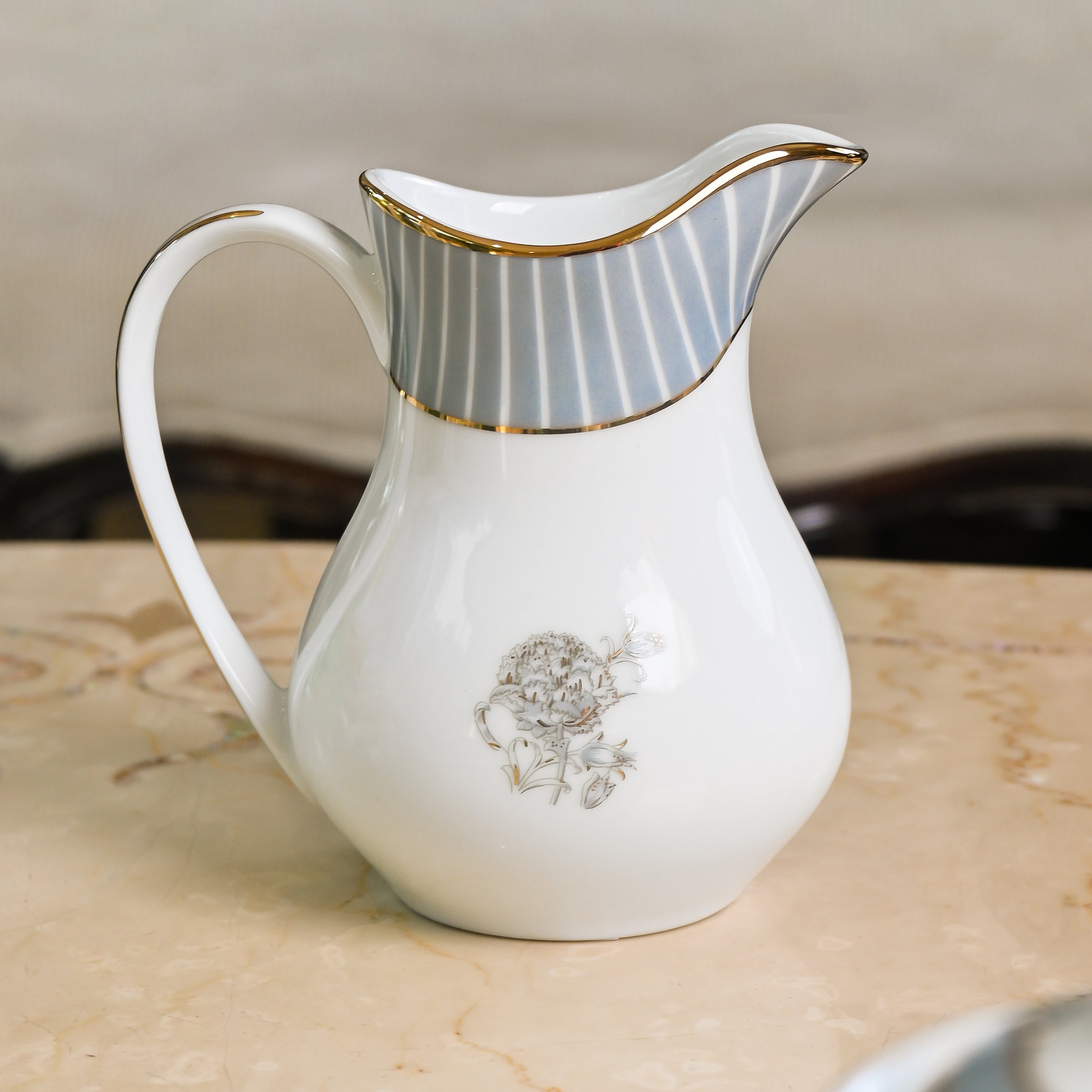 Grey Iris Tea Set | 17 Pcs