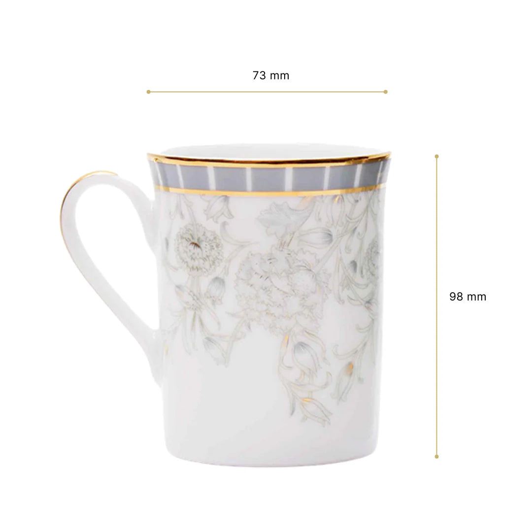 Grey Iris | Coffee Mug Set of 2