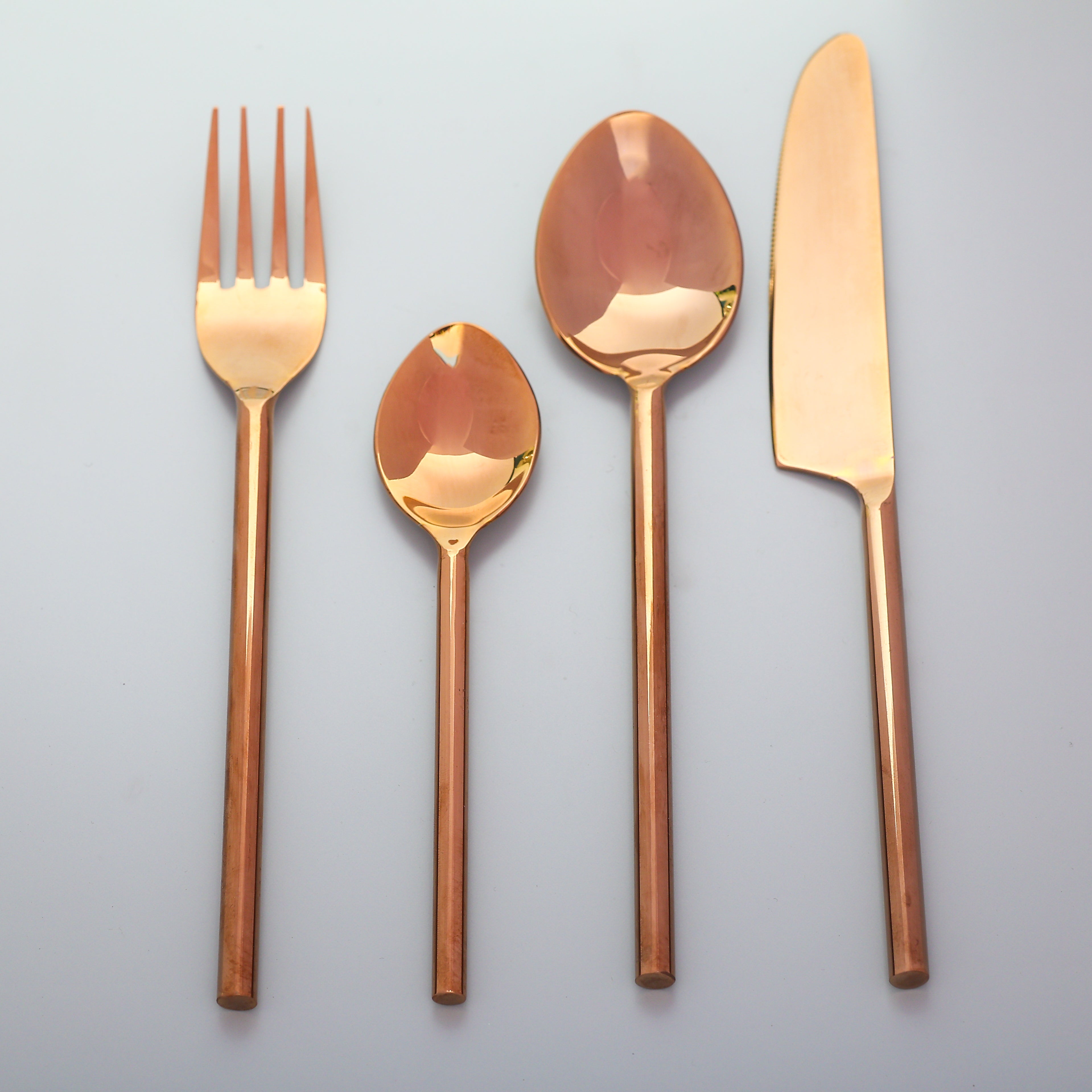 Marina Mirror Rose Gold (Set Of 4)