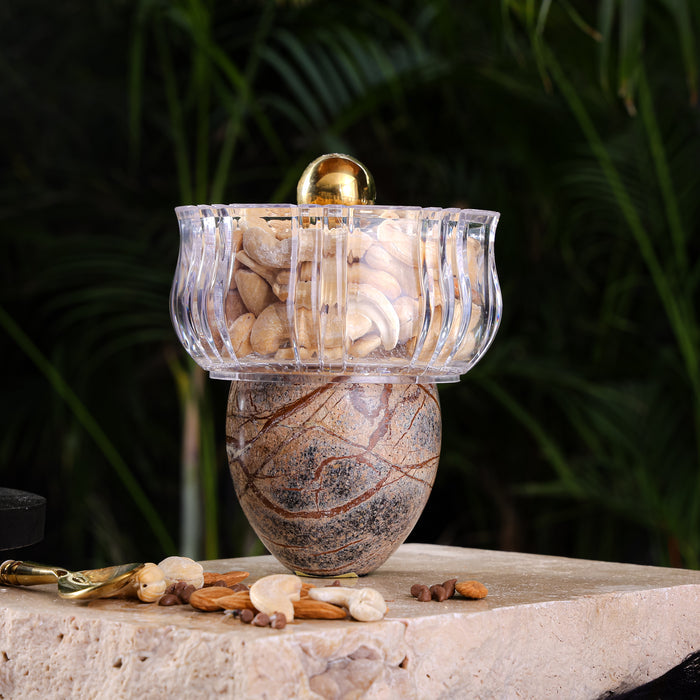 Marble Nut Bowls - Brown