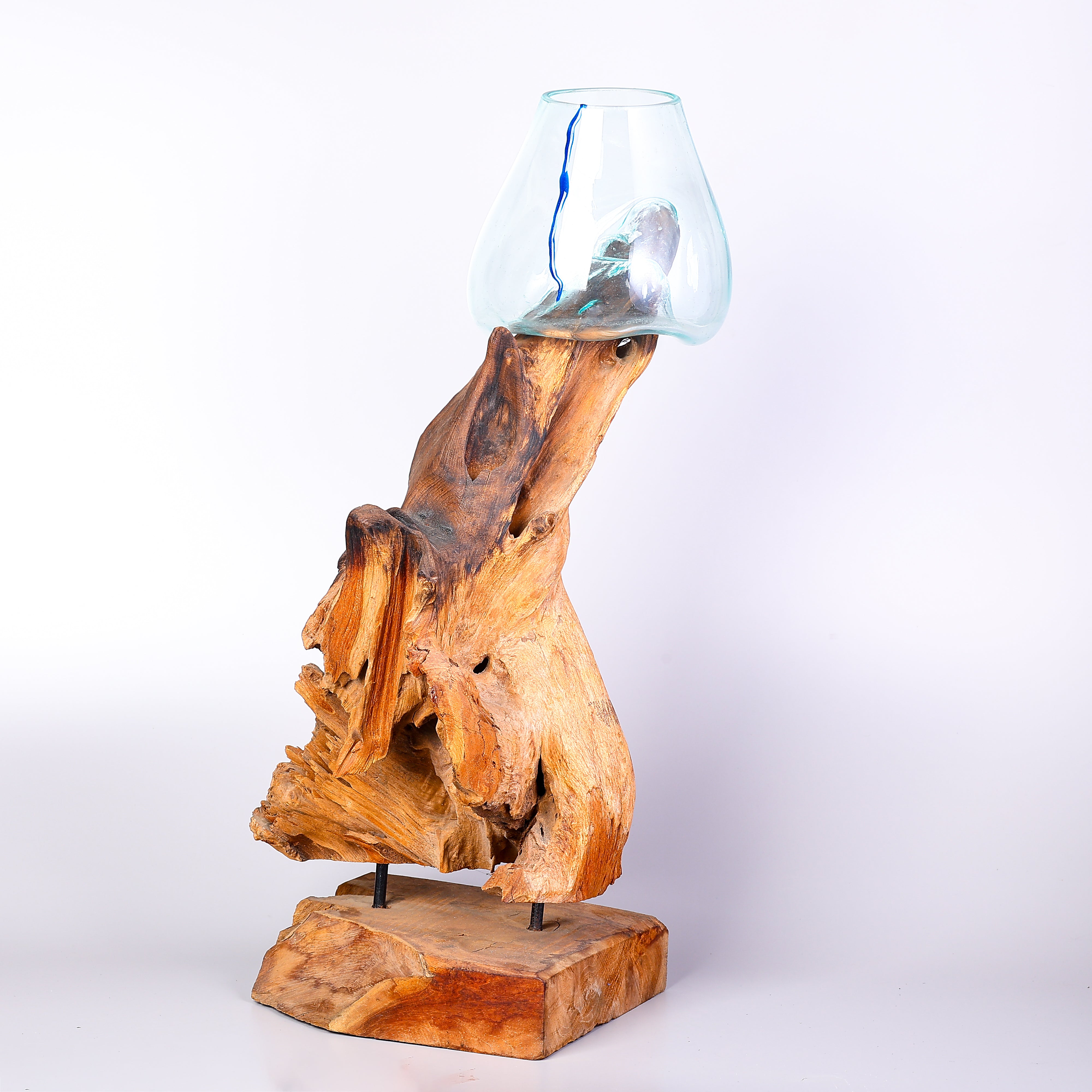 Big Bali lamp wood water drop