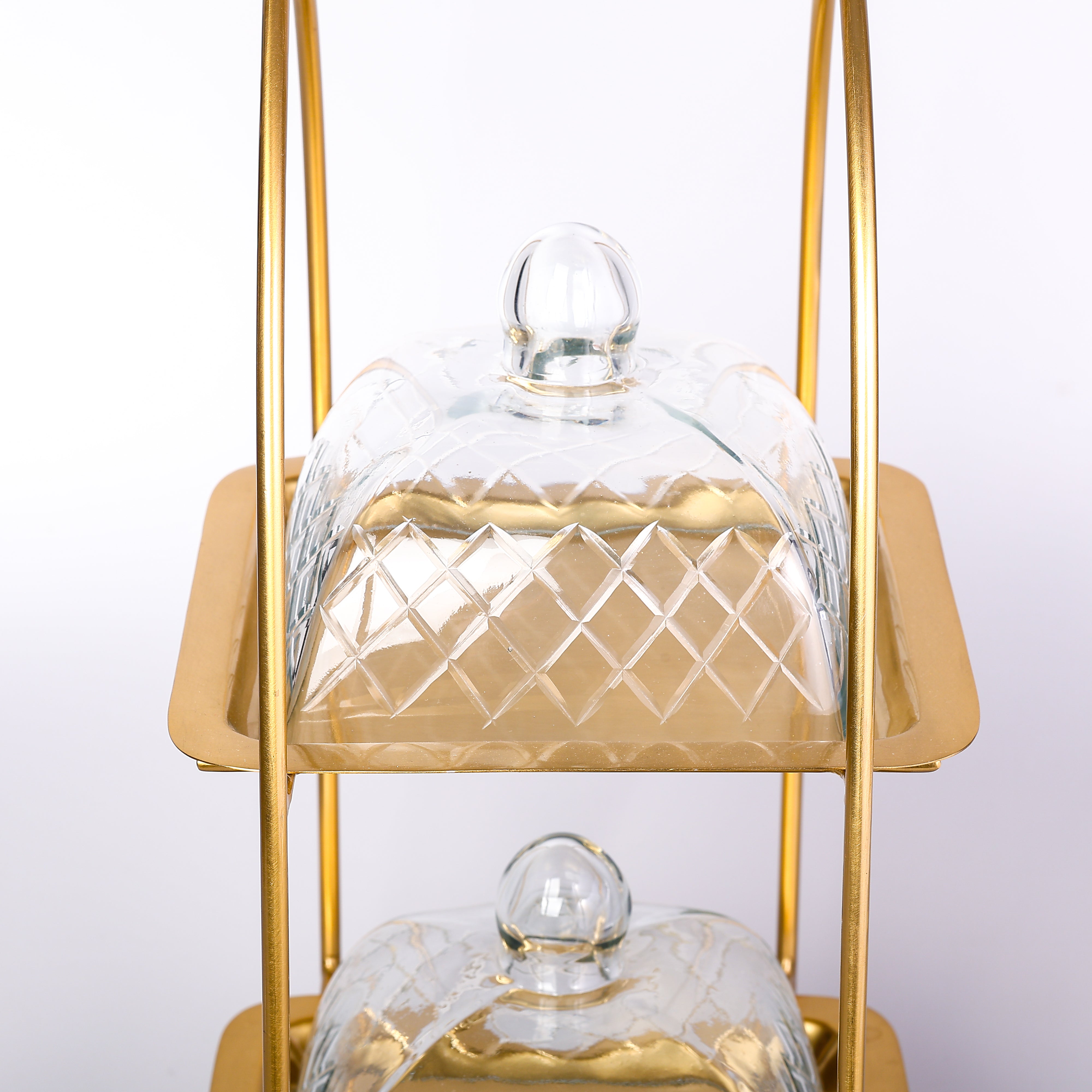 Two-tiered cake stand