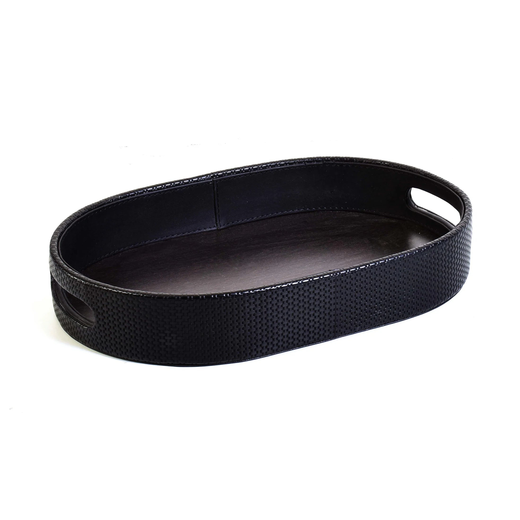 Leatherette Serving Tray Small | Black | Capsule