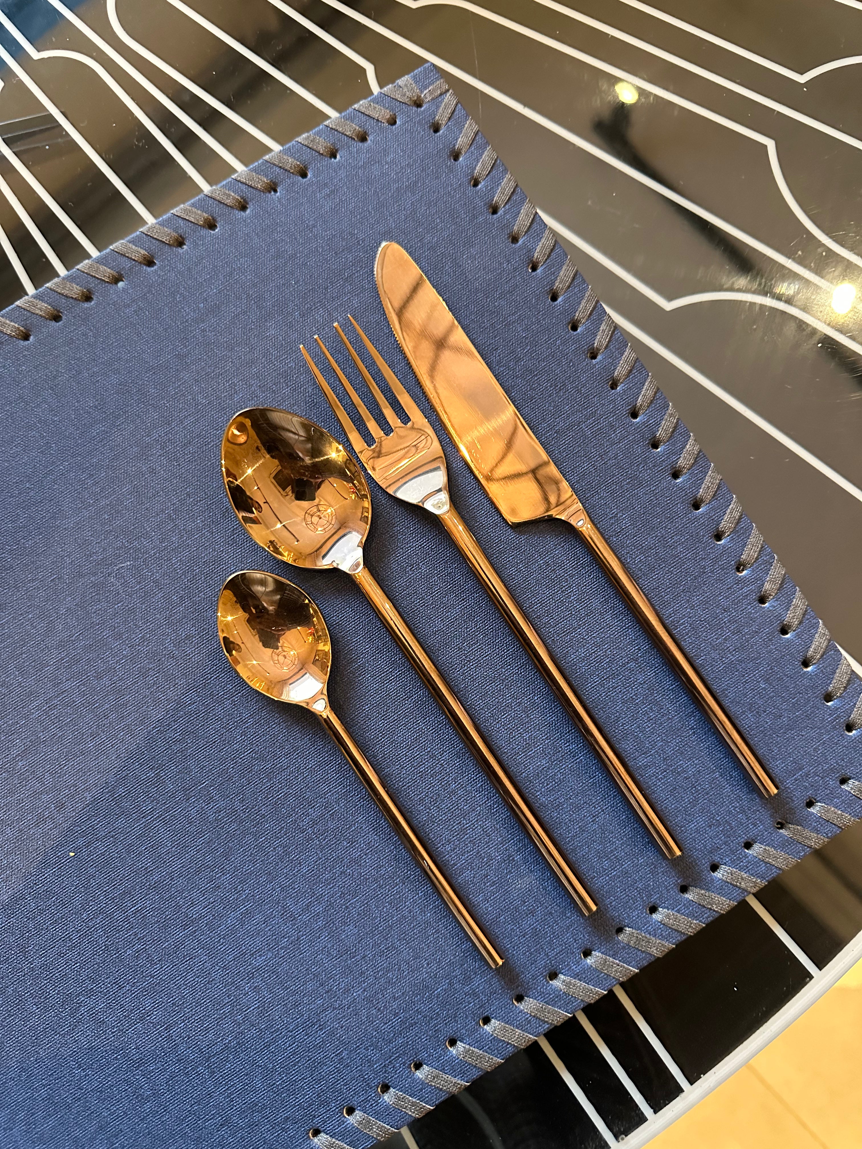 Marina Mirror Rose Gold (Set Of 4)