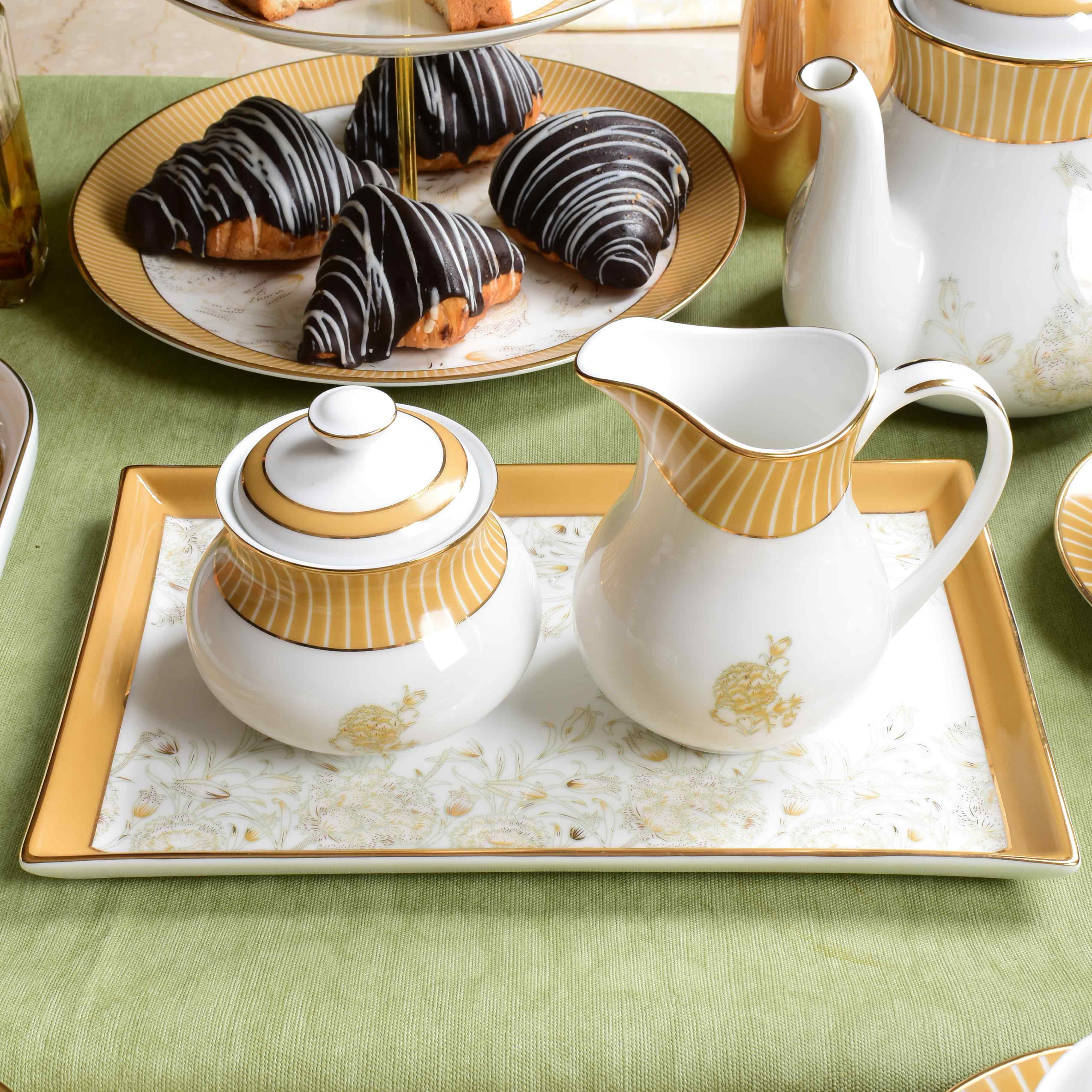 Mustard Iris Tea set | 17 PCS