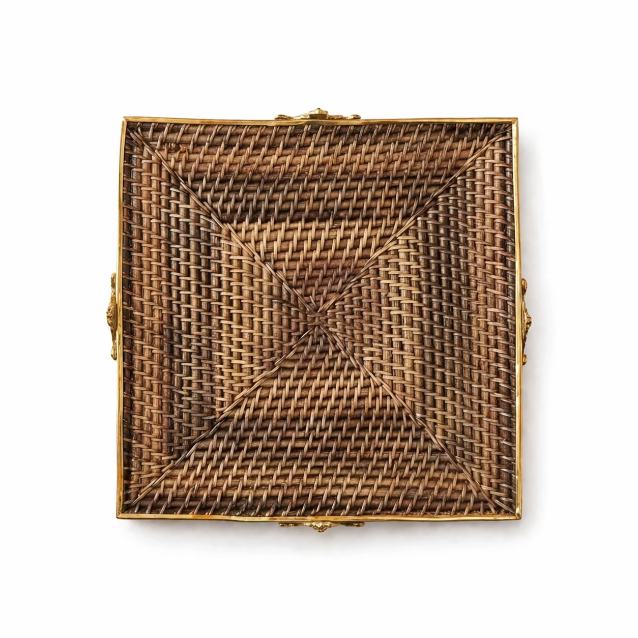 Brass Rattan Trivet