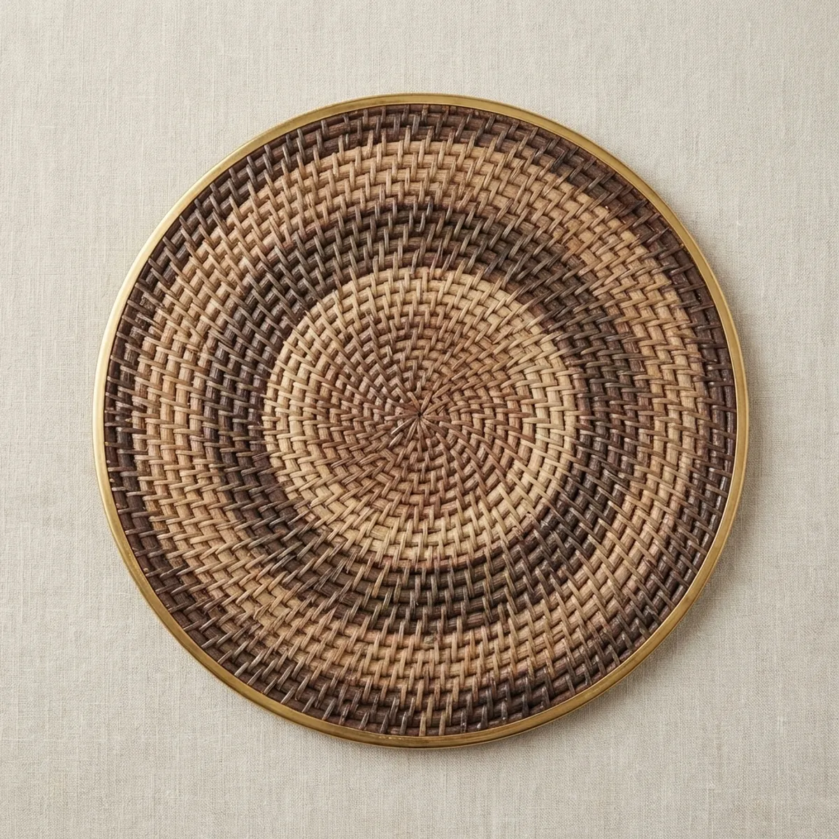 Brass Rattan Placemat