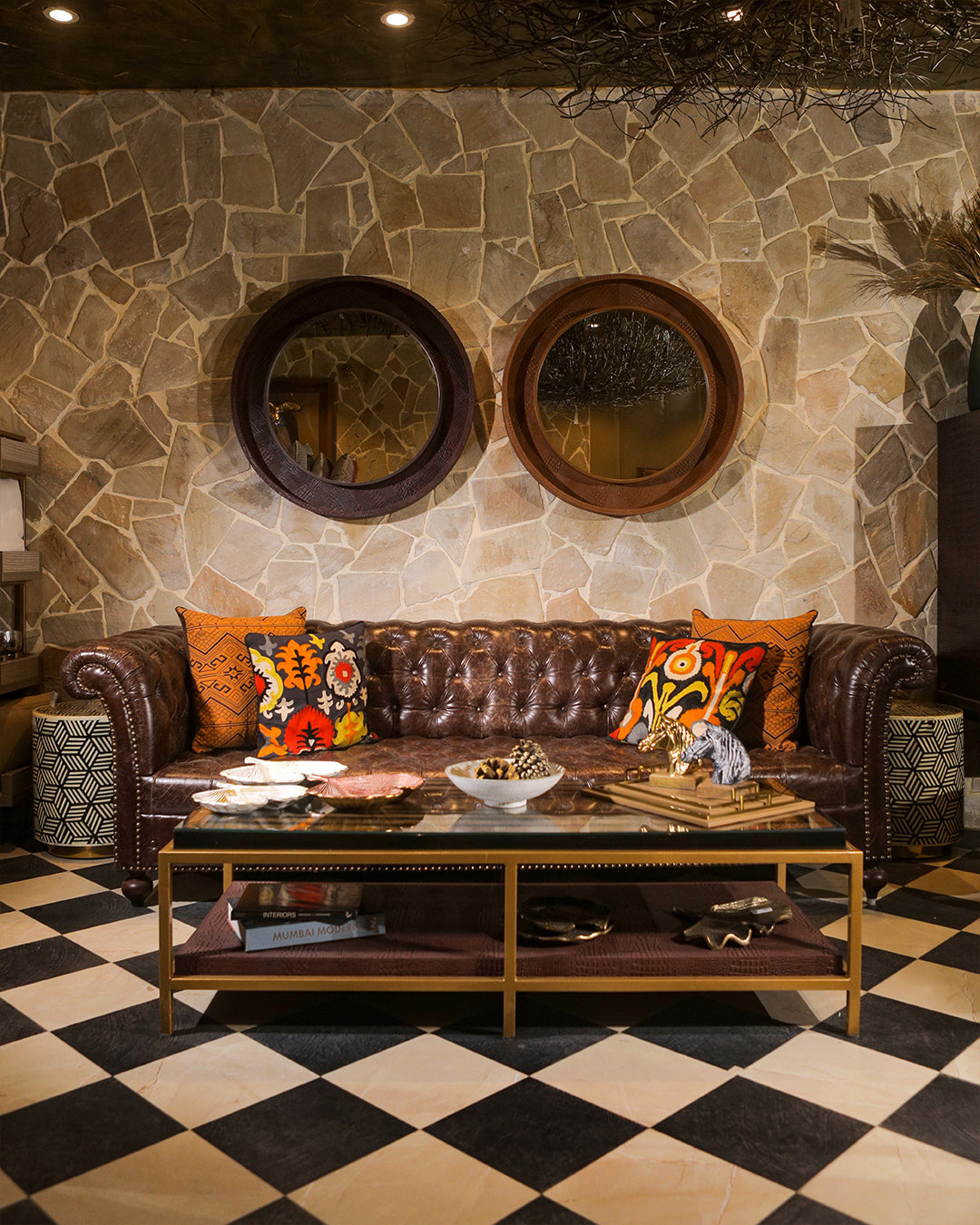 Chesterfield Leather Couch