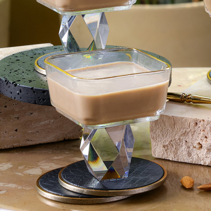 Square Crystal servers - Set of 6