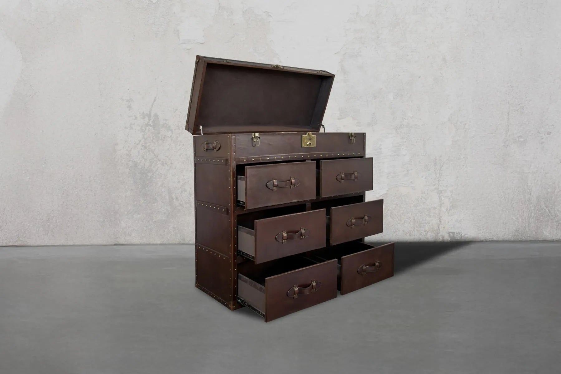 Heritage Leather Trunk