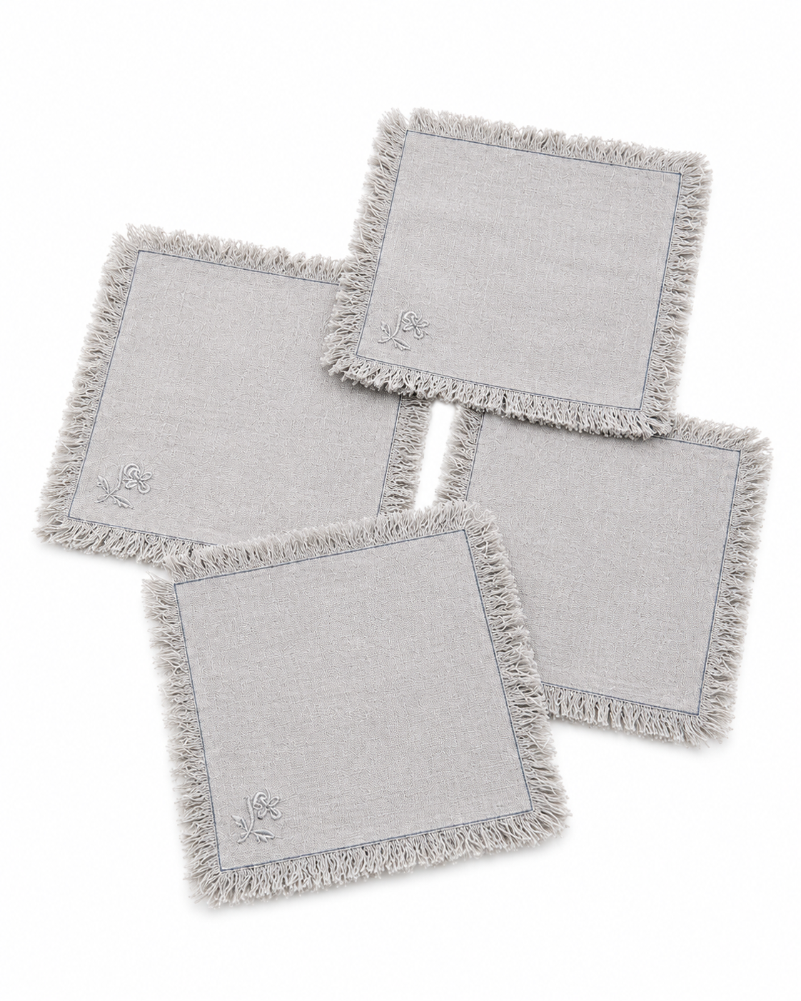 COCKTAIL NAPKIN GREY (SET OF 4)