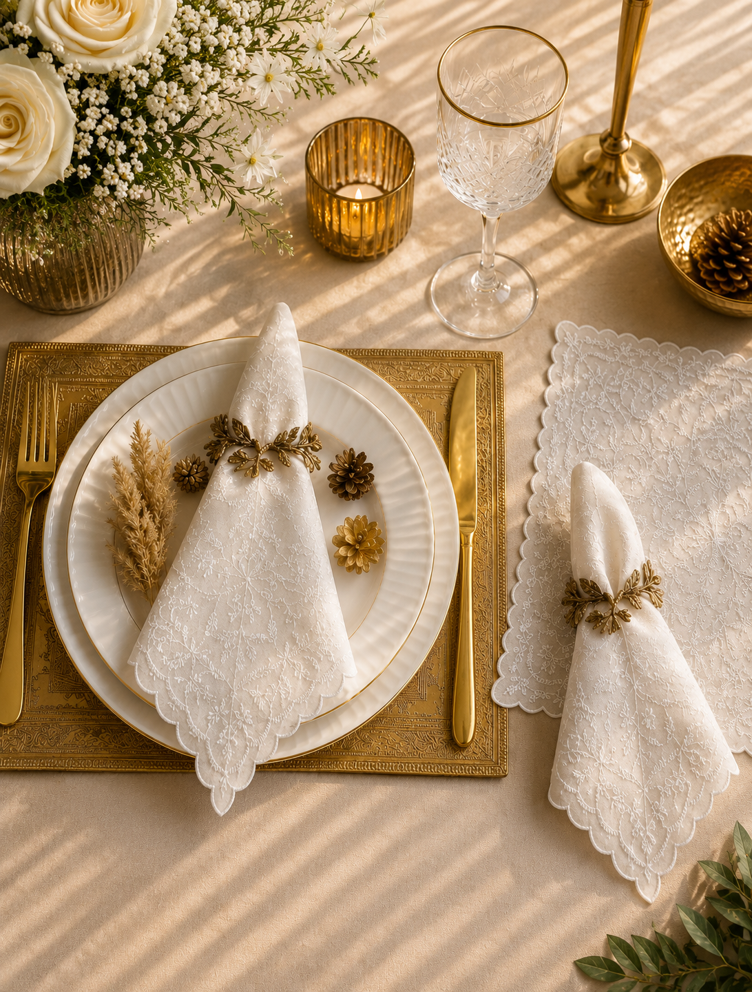 DINNER NAPKIN SOFT WHITE (SET OF 4)