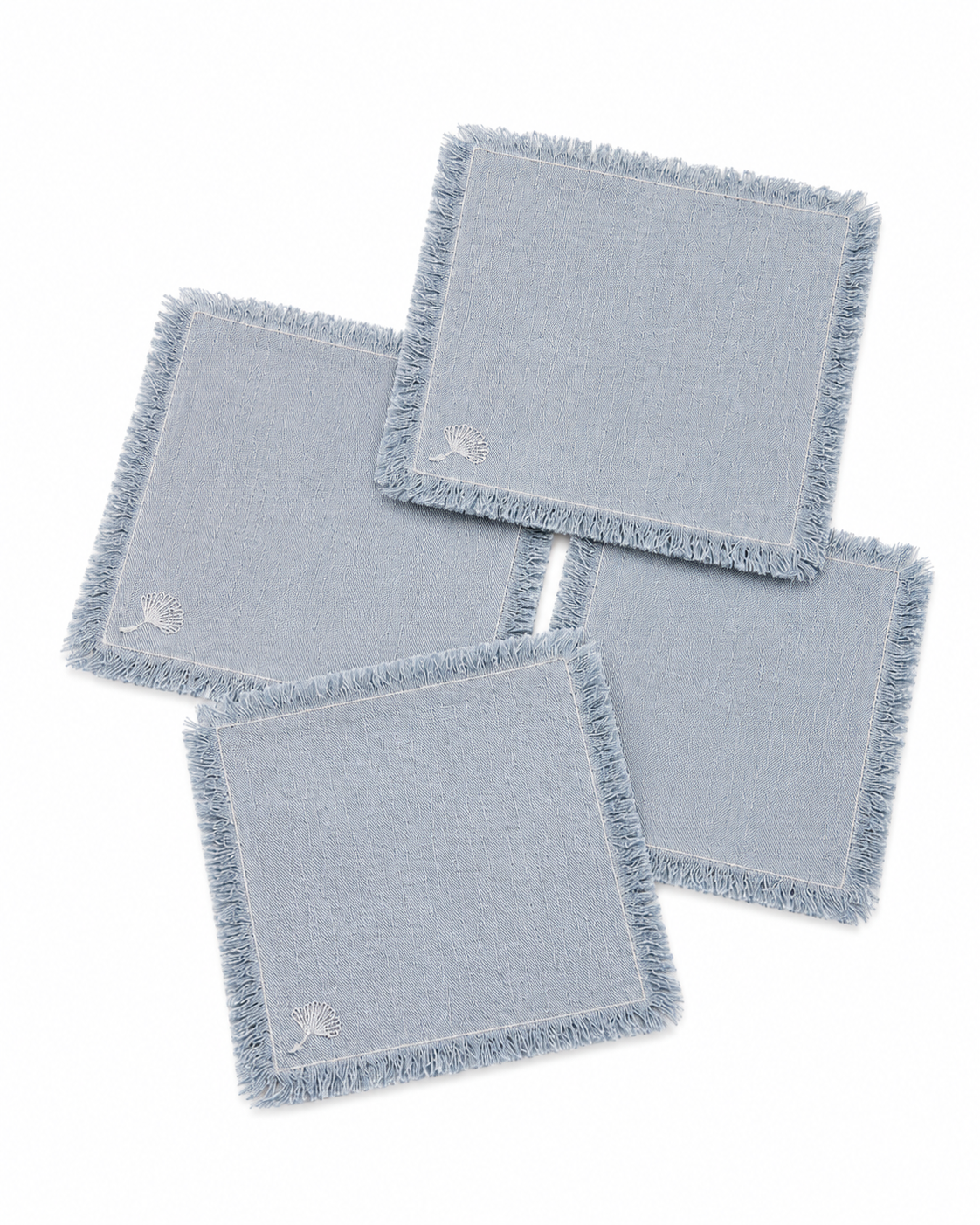 COCKTAIL NAPKIN SOFT GREY (SET OF 4)