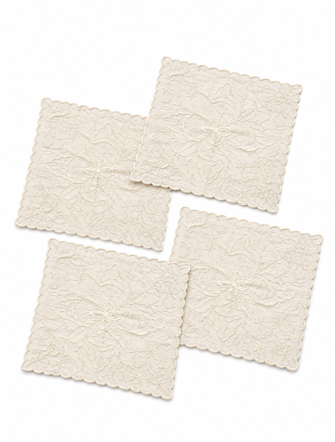 COCKTAIL NAPKIN SOFT WHITE (SET OF 4)