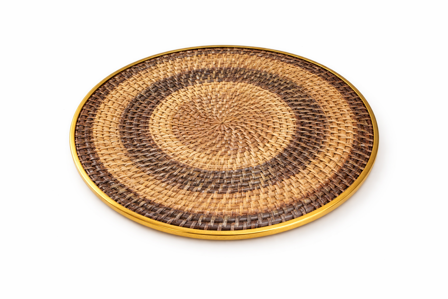 Brass Rattan Placemat