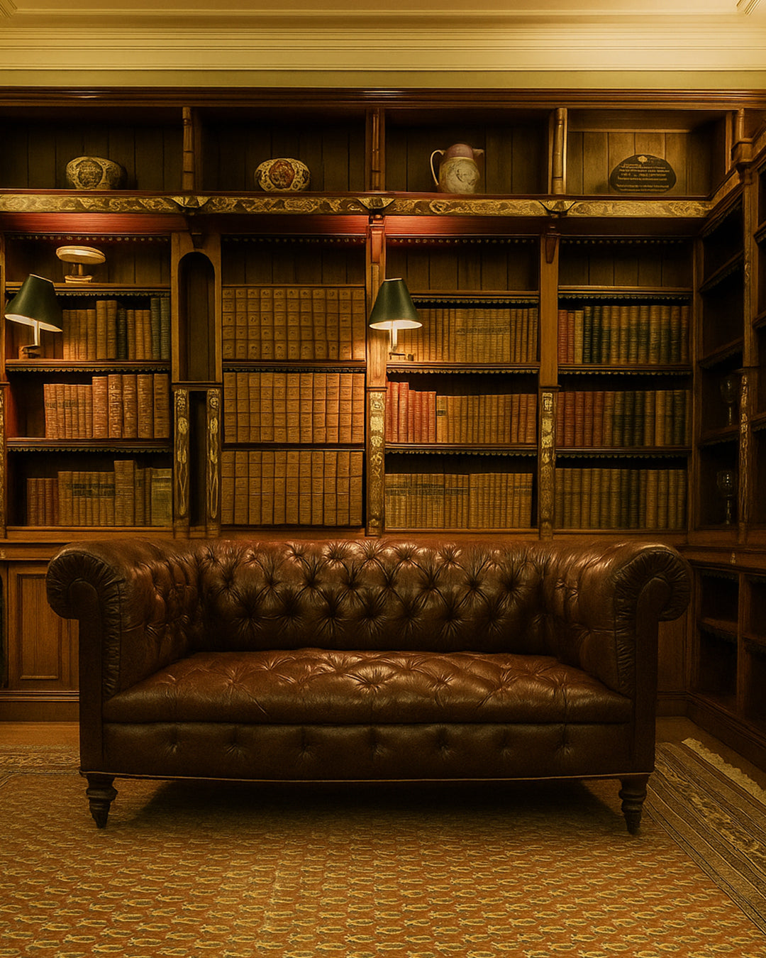 Chesterfield Leather Couch