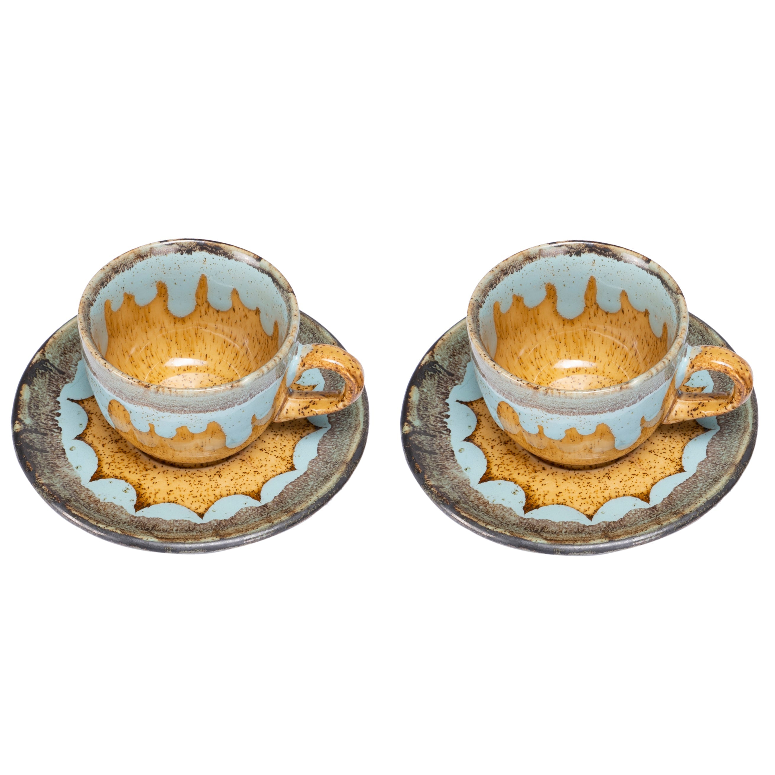 Coral Teapot 1 tea pot + 4 cups + 4 saucer