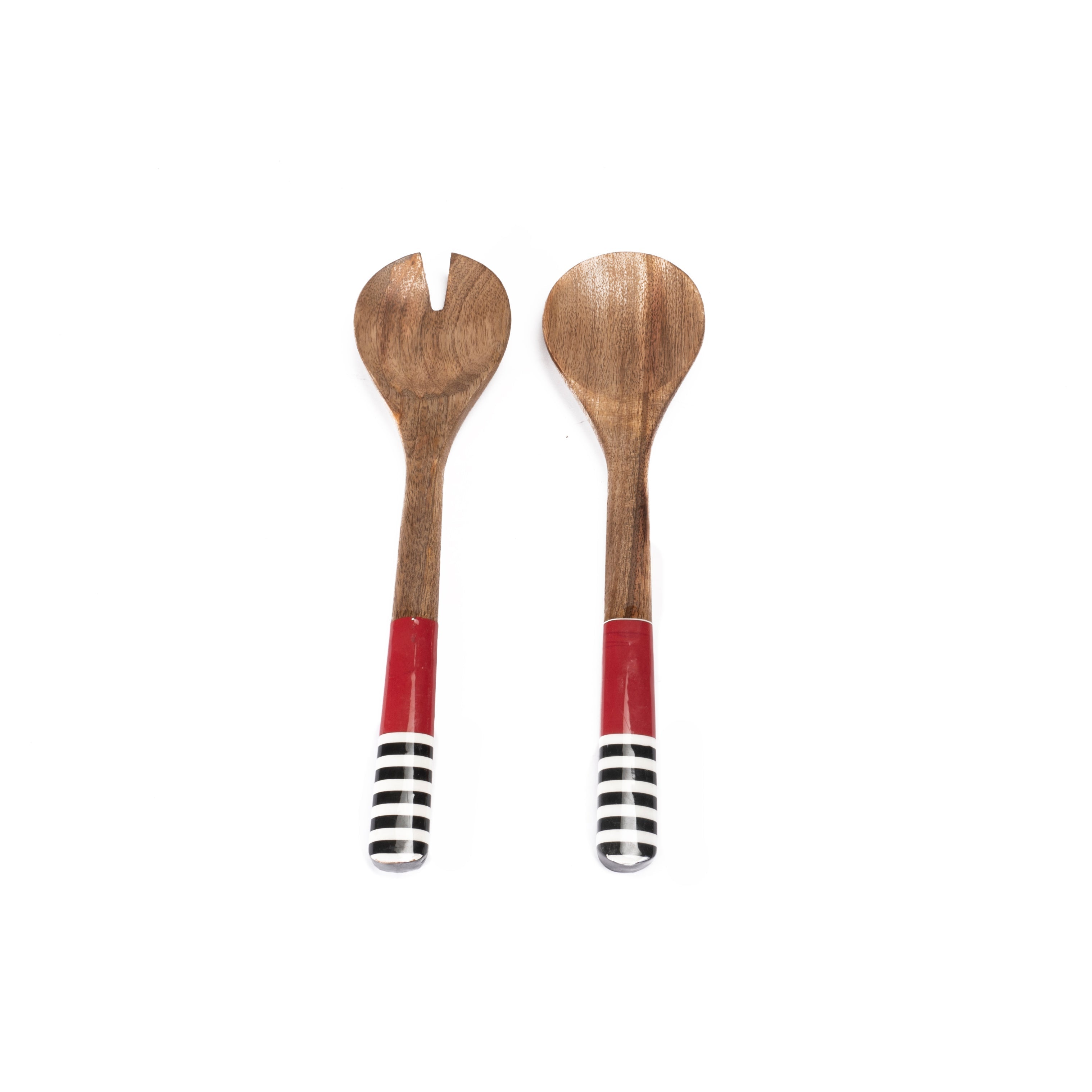 Maasai salad servers set of 2