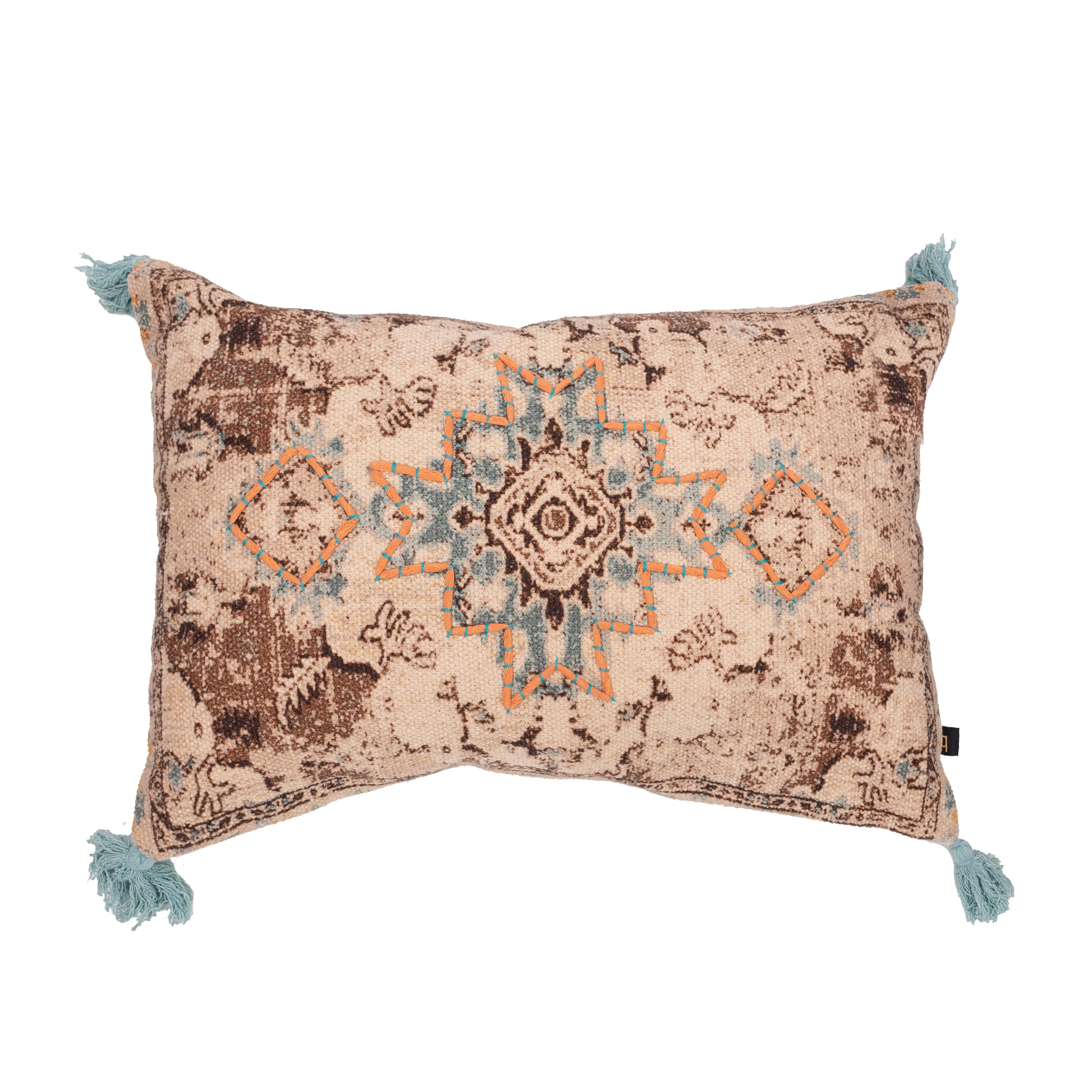 Printed boho cushion