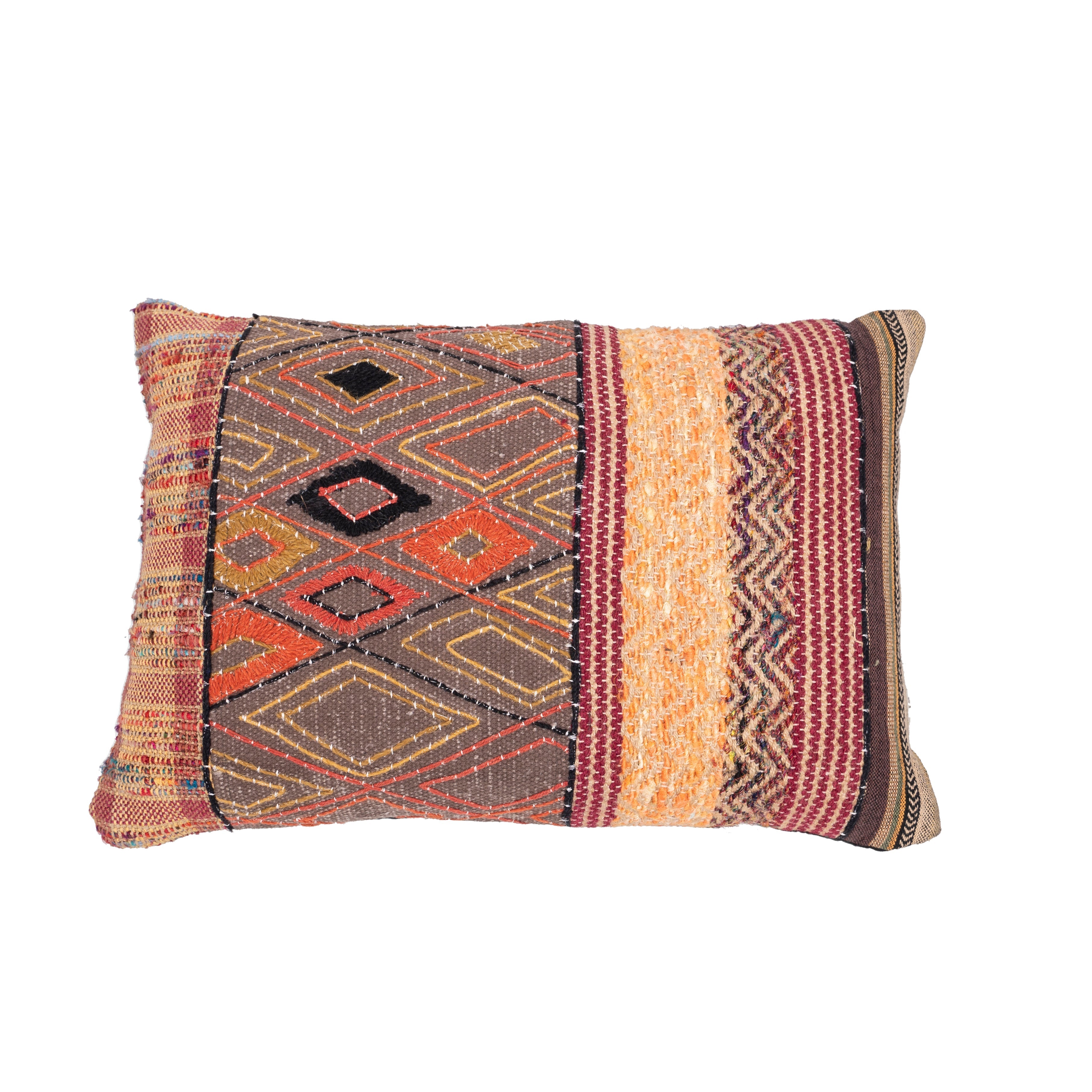 Embroidered boho  cushion