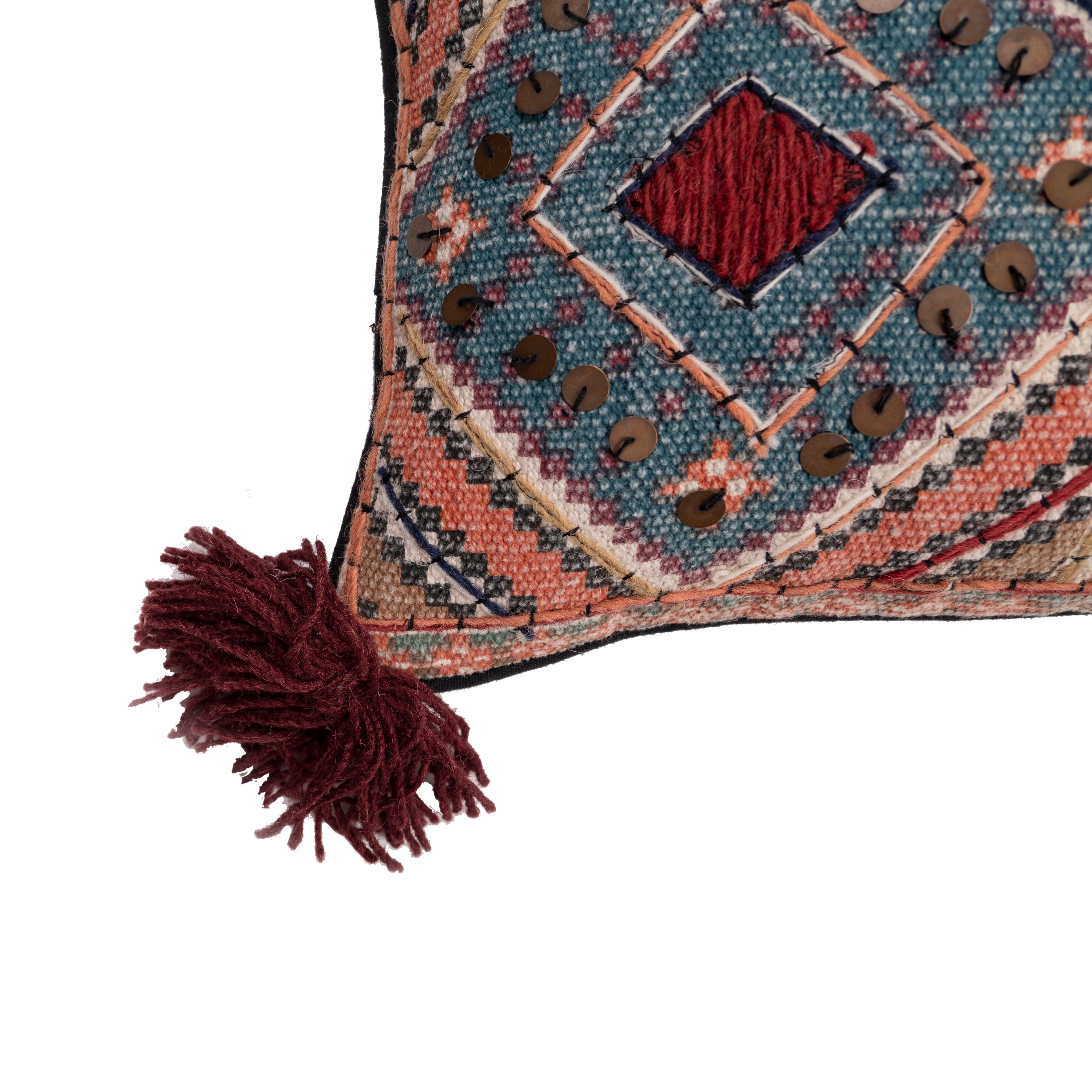 Aztec boho cushion
