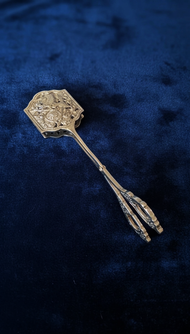 Silver Coated Serving Tong