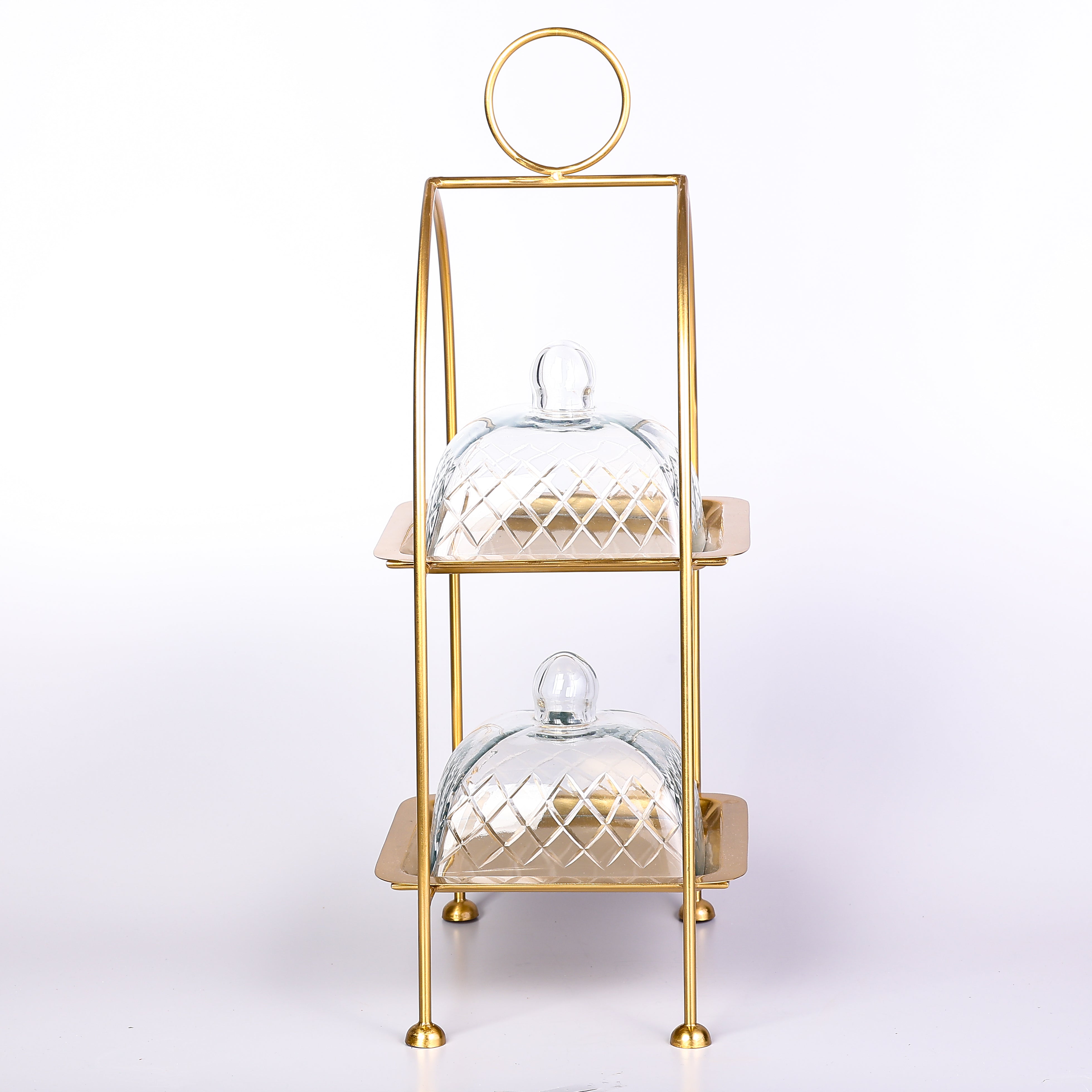 Two-tiered cake stand