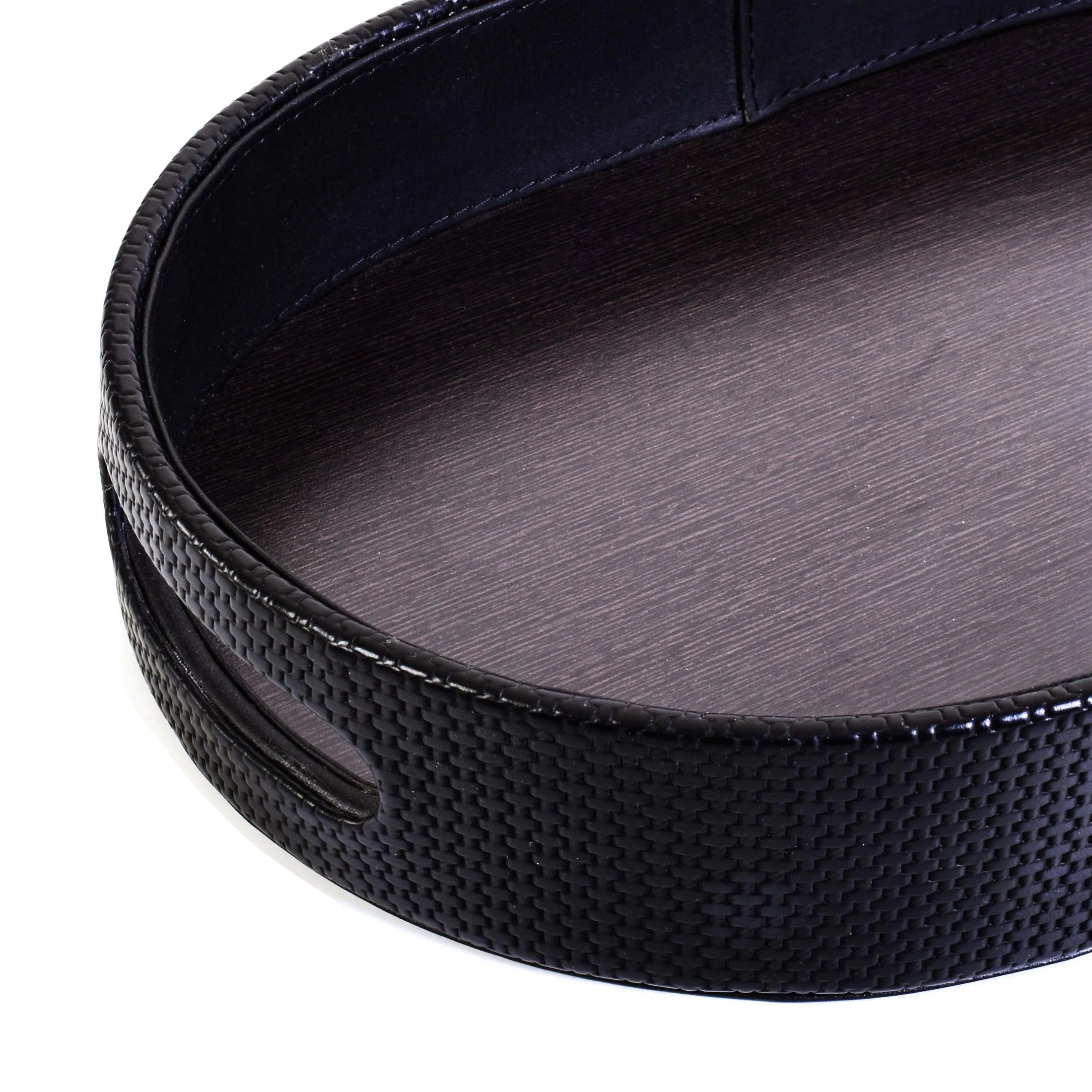 Leatherette Serving Tray Small | Black | Capsule