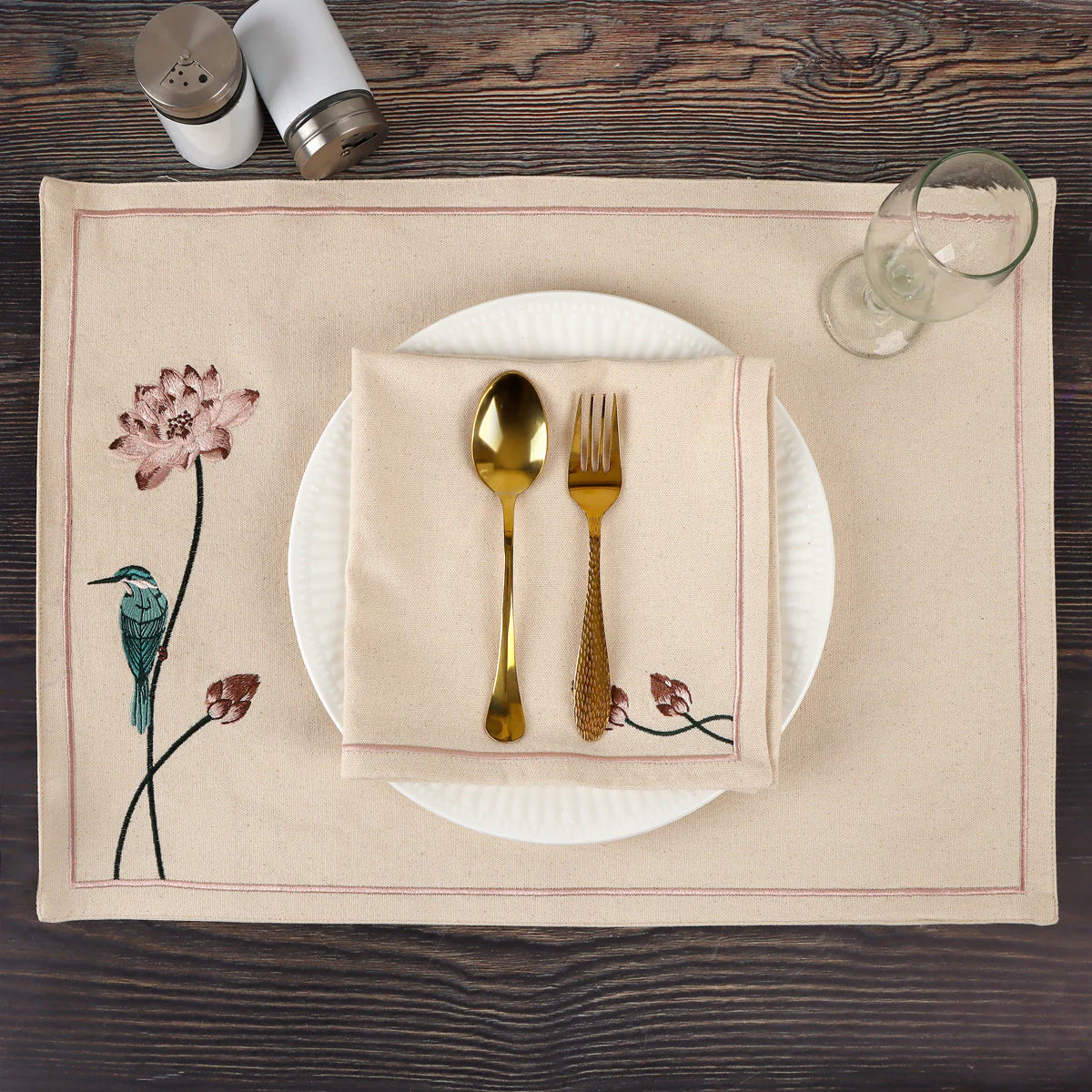 Padmani Warm Ivory Placement (Set of 2)