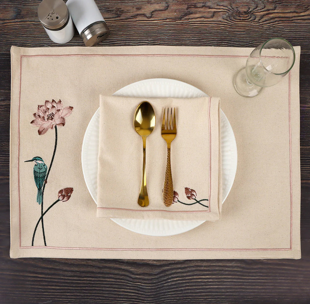 Padmani Warm Ivory Placement (Set of 2)