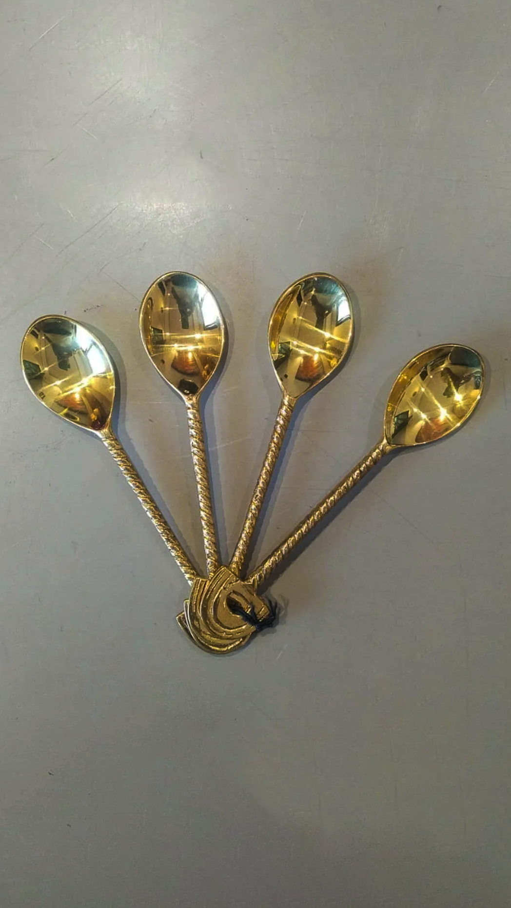 Brass Spoon Set ( Set of 4)