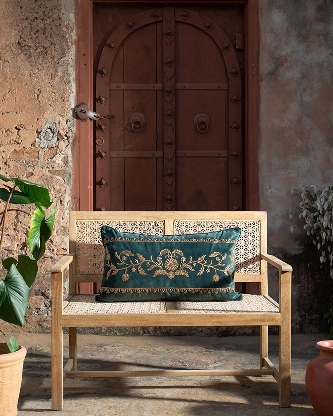 Ziya Forest Green Cushion