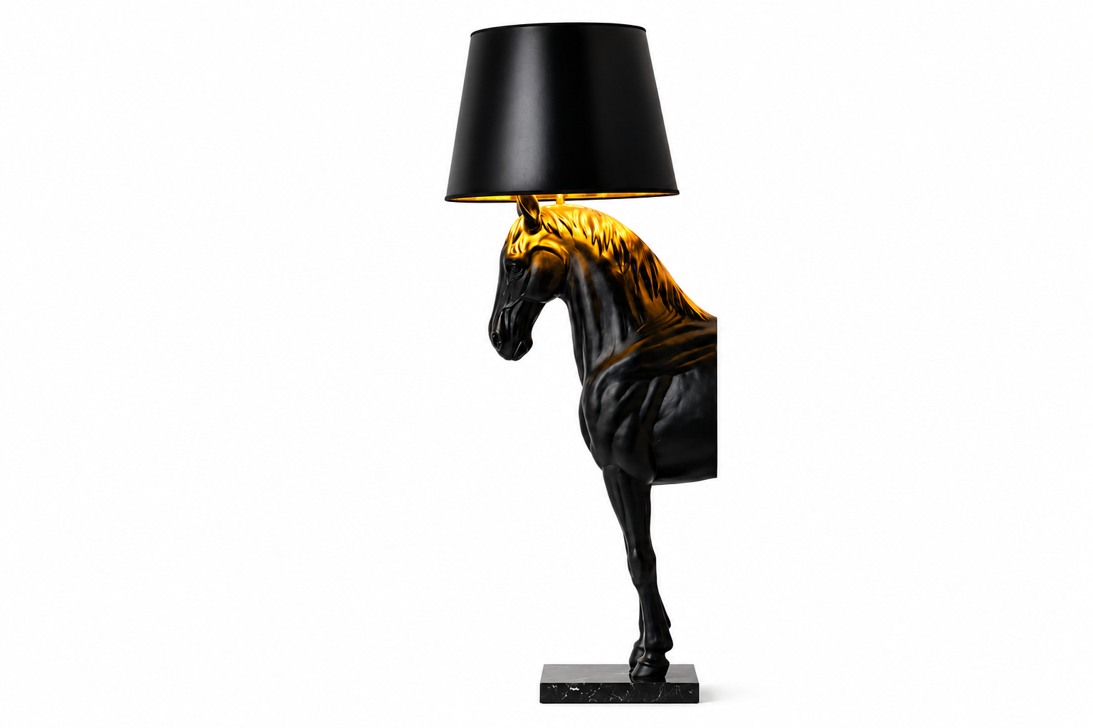 Black Beauty Horse Lamp