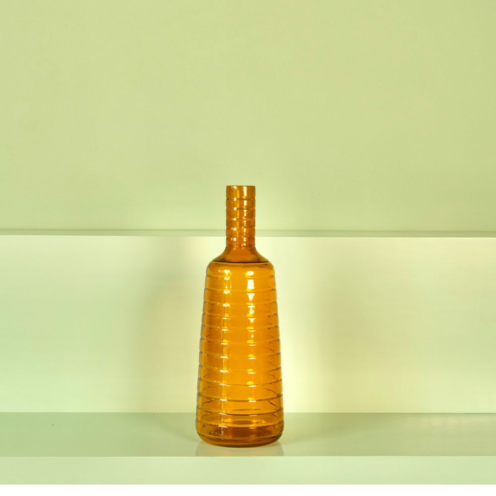 Amber Bottle Vase