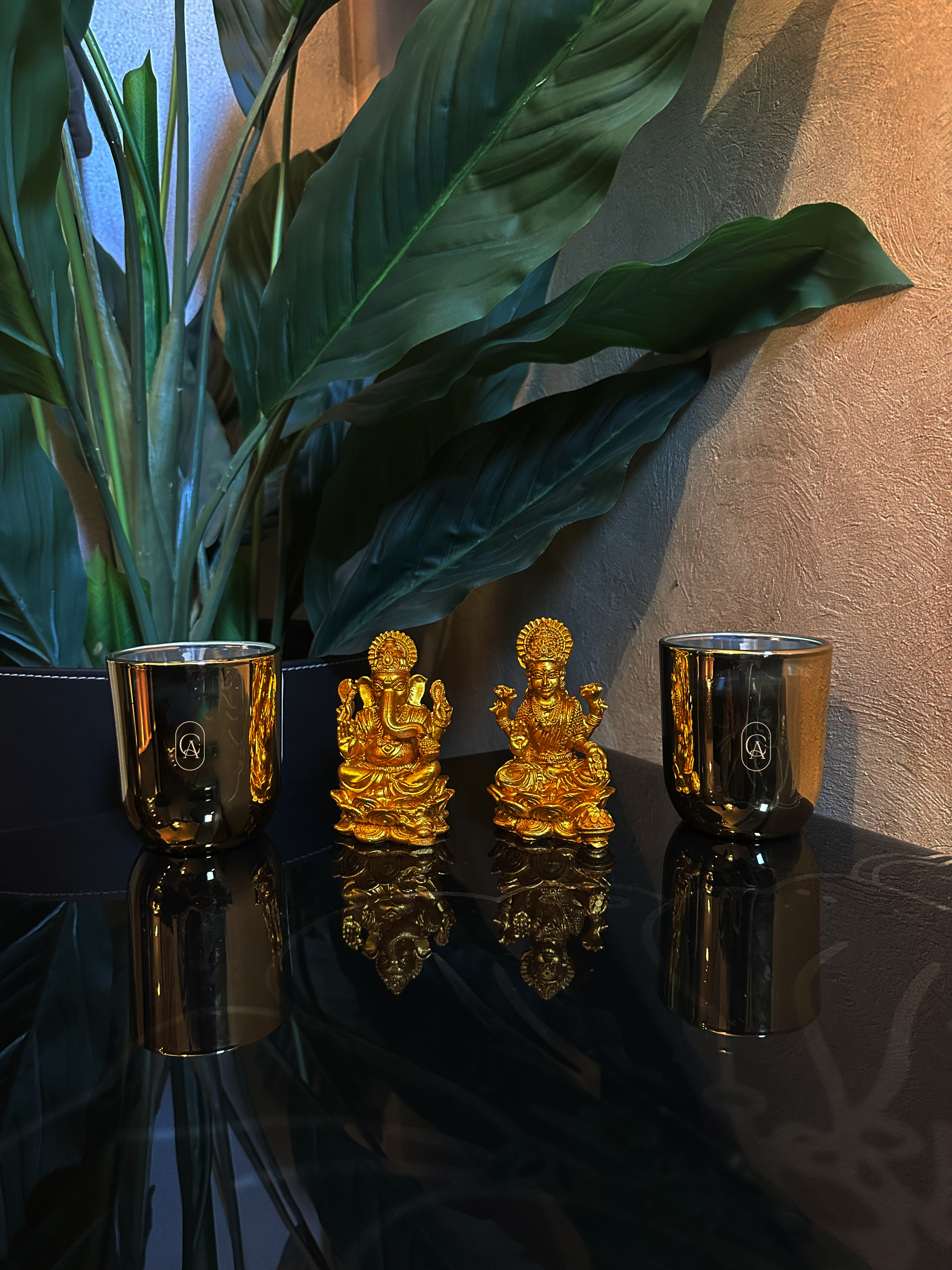 Luxury Laxmi Ganesh Candle Set