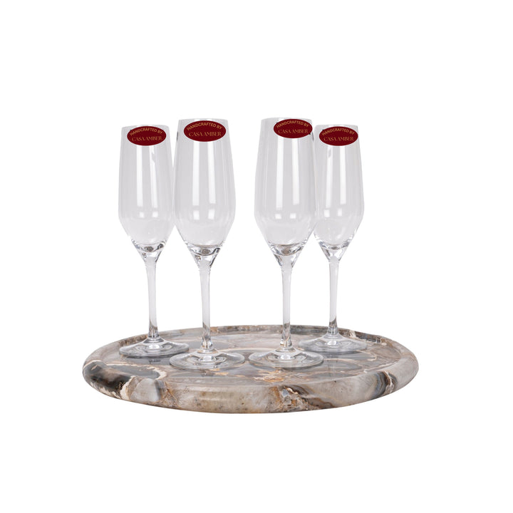 VINTAGE FINESSE  CHAMPAGNE FLUTE  (set of 6)