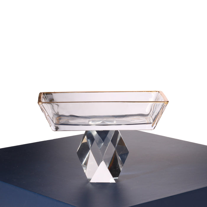 Rectangle Crystal servers - Set of 6