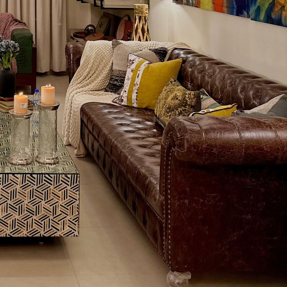 Chesterfield Leather Couch