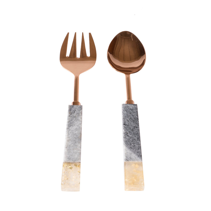 Oceanic Rose Gold Salad Server